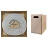 CableWholesale 1000 Foot Bulk Cat5e Riser (CMR) Ethernet Cable, 24 AWG, 350 Mhz, ETL Listed, 4 Pair Solid Annealed Bare Copper, Unshielded Twisted Pair(UTP) with Pull Box, Gray view 2