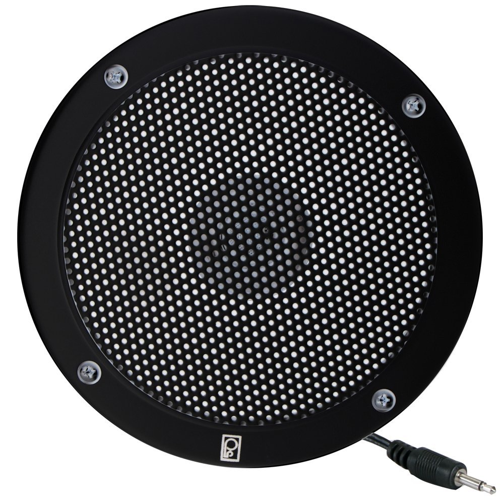 Remote Speaker, Black, 1-39/64in.D, 20W