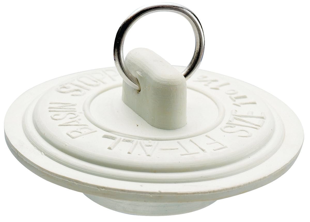 Keeney PP22006 Plumb Pak Duo Fit Drain Stopper, 1-5/8 x 1-3/4", White
