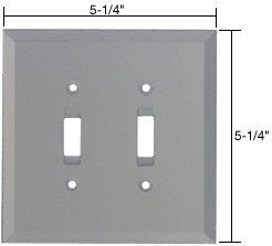CRL GMP8G Gray Double Toggle Glass Mirror Plate