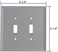 CRL GMP8G Gray Double Toggle Glass Mirror Plate