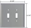 CRL GMP8G Gray Double Toggle Glass Mirror Plate view 1