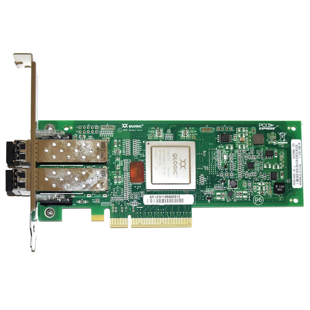 QLOGIC QLE2562-CK 8GB Dual Port Fc HBA PCIE8 Lc Multimode Optic