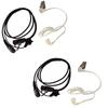 2X HQRP 2 Pin Acoustic Tube Earpiece Headsets Mic Compatible with ICOM IC-F4S, IC-F4SR, IC-F4TR, IC-FS25R + HQRP Sun Meter view 1