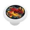 Gotham Decor Asian Koi Carp Symbol of Love Ceramic Drawer Knob view 1