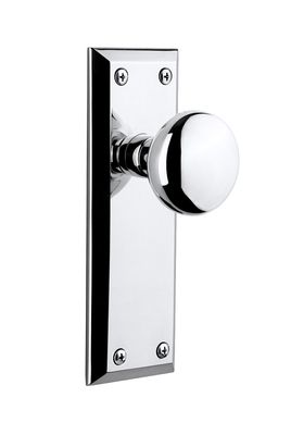 Grandeur 821317, Privacy-2.375", Bright Chrome Plate with Fifth Avenue Knob