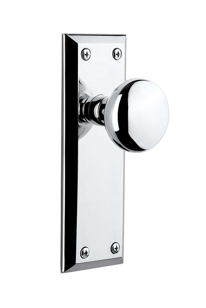 Grandeur 821317, Privacy-2.375", Bright Chrome Plate with Fifth Avenue Knob