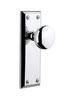 Grandeur 821317, Privacy-2.375", Bright Chrome Plate with Fifth Avenue Knob view 1
