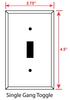 Art Plates - Shakespeare Switch Plate - Single Toggle view 2