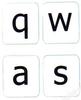 English Us Large Letter (Lower case) Keyboard Label White Backgroubd Non Transparent for Computer Laptops Desktop view 1