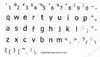 English Us Large Letter (Lower case) Keyboard Label White Backgroubd Non Transparent for Computer Laptops Desktop view 2