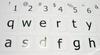 English Us Large Letter (Lower case) Keyboard Label White Backgroubd Non Transparent for Computer Laptops Desktop view 3