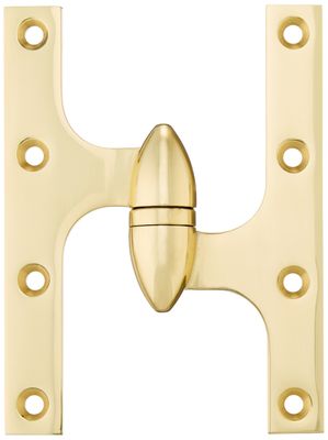 Deltana OK6045B3-R Solid Brass 6-Inch x 4 1/2-Inch Olive Knuckle Hinge