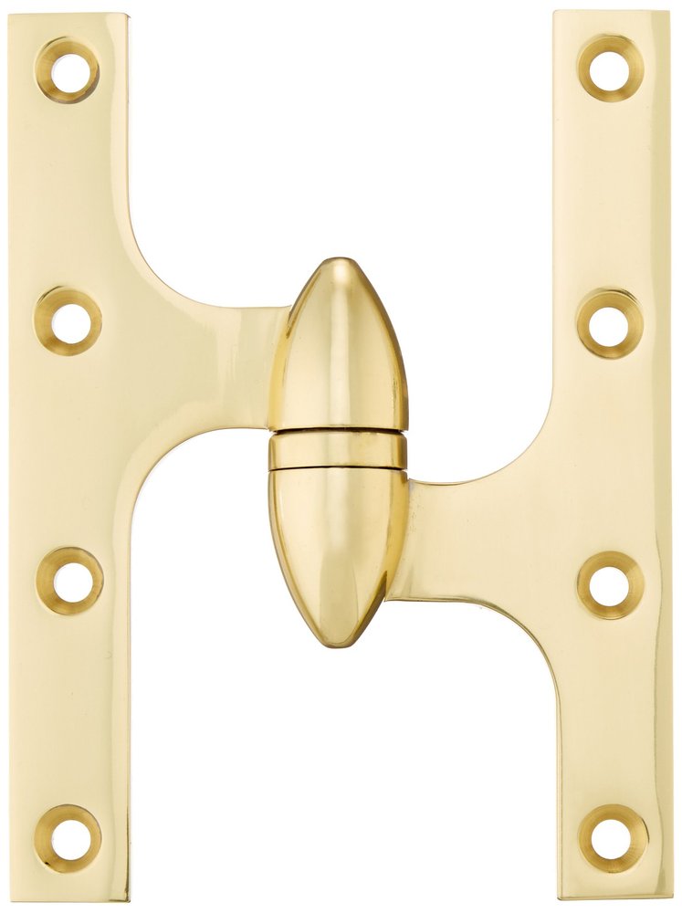Deltana OK6045B3-R Solid Brass 6-Inch x 4 1/2-Inch Olive Knuckle Hinge