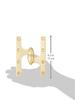 Deltana OK6045B3-R Solid Brass 6-Inch x 4 1/2-Inch Olive Knuckle Hinge view 2