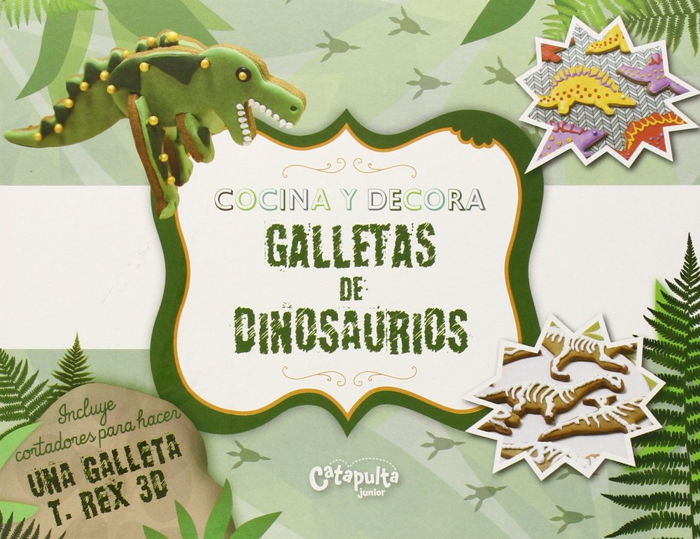 Cocina y decora galletas de dinosaurios