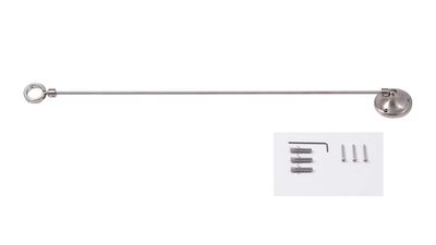 Zoe Industries Shower Head Support Bracket - Brushed Nickel Finish