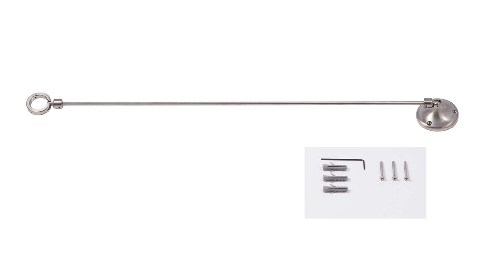 Zoe Industries Shower Head Support Bracket - Brushed Nickel Finish