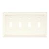 Brainerd 64536 Wood Architectural Quad Toggle Switch Wall Plate / Switch Plate / Cover view 1