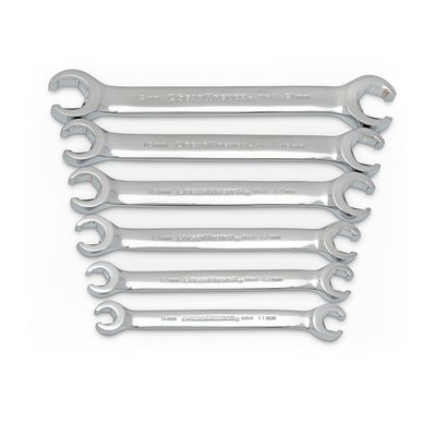 GEARWRENCH 6 Pc. Flare Nut Wrench Set, Metric - 81906