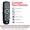GE Universal Remote Control for Samsung, Vizio, LG, Sony, Sharp, Roku, Apple TV, RCA, Panasonic, Smart TVs, Streaming Players, Blu-ray, DVD, 3-Device, Black, 24991 view 2
