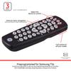 GE Universal Remote Control for Samsung, Vizio, LG, Sony, Sharp, Roku, Apple TV, RCA, Panasonic, Smart TVs, Streaming Players, Blu-ray, DVD, 3-Device, Black, 24991 view 3