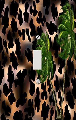 Leopard Palm Tree Switchplate - Switch Plate Cover