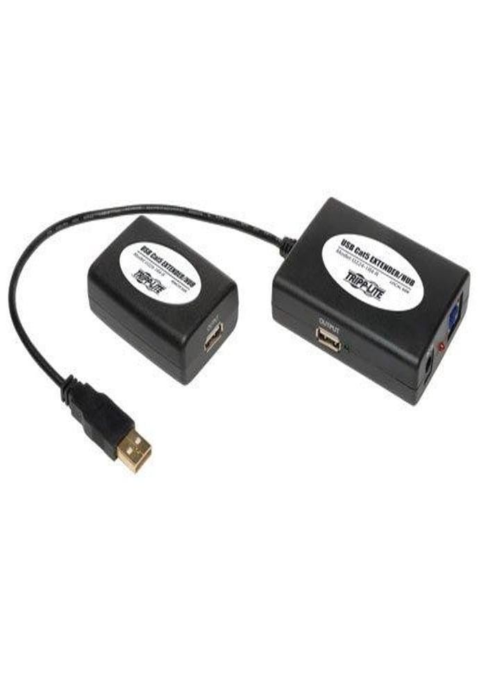 Tripp Lite 4-Port High Speed USB 2.0 over Cat5 Hub with 3 local Ports and 1 Remote Port(U224-1R4-R)