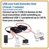 Tripp Lite 4-Port High Speed USB 2.0 over Cat5 Hub with 3 local Ports and 1 Remote Port(U224-1R4-R) view 4