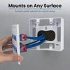 ICC Surface Mount Back Box, Double Gang, Raceway Compatible for Voice, Data, CATV, Fiber, Audio, and Video, White view 4