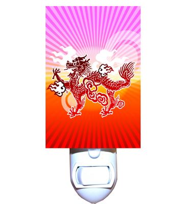 Gotham Decor Oriental Sun Dragon Decorative Night Light
