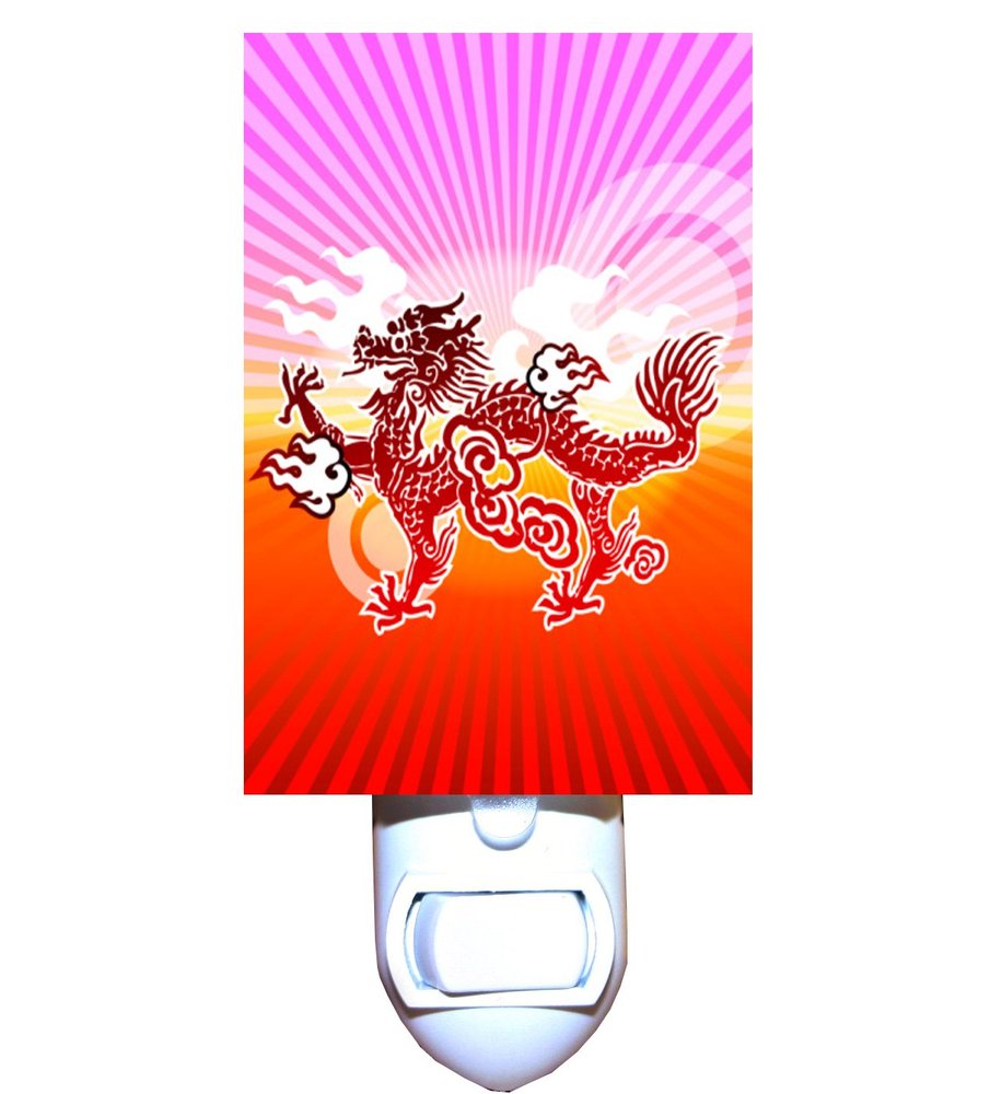 Gotham Decor Oriental Sun Dragon Decorative Night Light