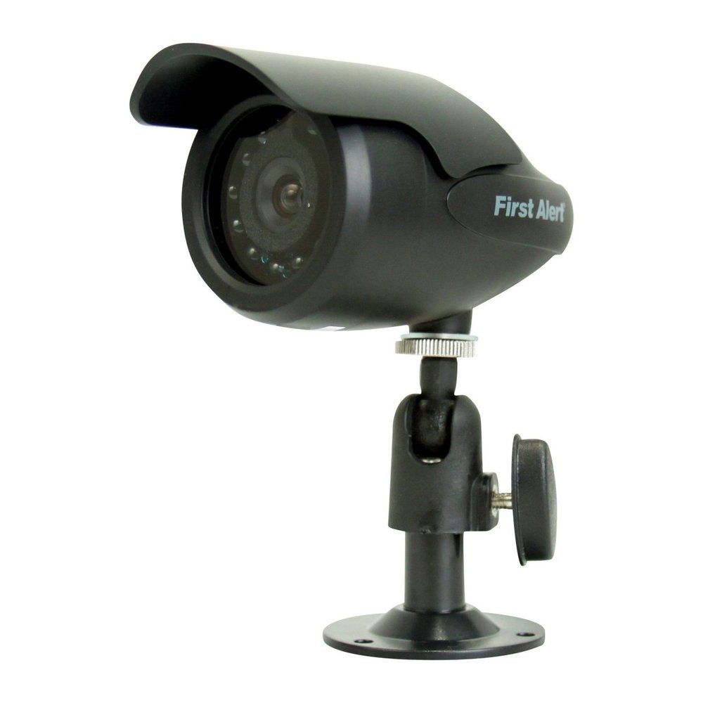 First Alert P-520 Indoor/Outdoor Wired Security Camera with Audio (Black)