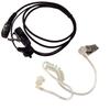 HQRP 2 Pin Acoustic Tube Earpiece Headset Mic Compatible with ICOM IC-T21CP, IC-T21E, IC-T22, IC-T22A, IC-T22E Sun Meter view 1