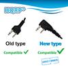 HQRP 2 Pin Acoustic Tube Earpiece Headset Mic Compatible with ICOM IC-T21CP, IC-T21E, IC-T22, IC-T22A, IC-T22E Sun Meter view 2