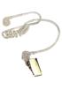 HQRP 2 Pin Acoustic Tube Earpiece Headset Mic Compatible with ICOM IC-T21CP, IC-T21E, IC-T22, IC-T22A, IC-T22E Sun Meter view 4
