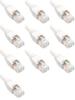 1 Foot Cat6 Slim Ethernet Network Patch Cables White RJ45 m/m (10 Pack) view 1