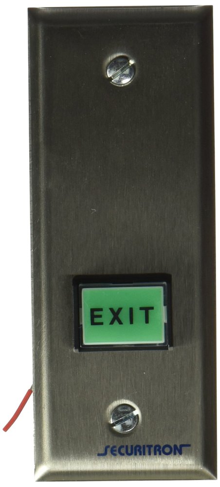 Securitron PB3EAN Push Button,Rectangle Alternate Narrow Stile, 4.5" x 2.75", 3-Ampere