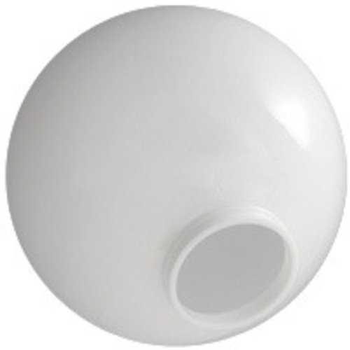 10 in. White Acrylic Globe - 4 in. Extruded Neck Opening - American PLAS-10NW