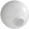 10 in. White Acrylic Globe - 4 in. Extruded Neck Opening - American PLAS-10NW view 1