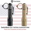 Thyrm Switchback Large 2.0 Flashlight Ring with Pocket Clip for 1-Inch Tactical Lights, Finger Retention Ring Loop, Made in USA, Compatible with SureFire G2X-Size Lights (Black) view 2