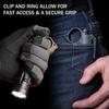 Thyrm Switchback Large 2.0 Flashlight Ring with Pocket Clip for 1-Inch Tactical Lights, Finger Retention Ring Loop, Made in USA, Compatible with SureFire G2X-Size Lights (Black) view 4